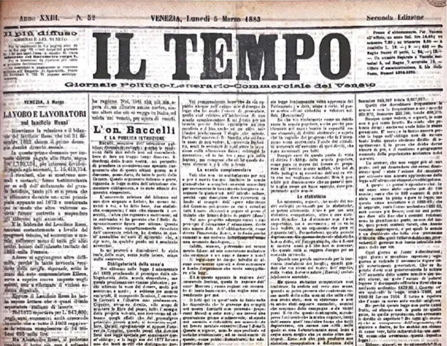 Alessandro Rossi e il controllo dei media nell'Ottocento. Il caso de "Il Tempo" di Venezia