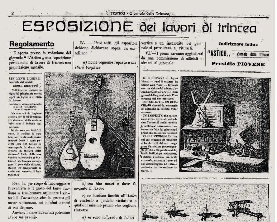 "L'Astico. Giornale delle trincee" (Piovene, 14 febbraio - 10 novembre 1918)